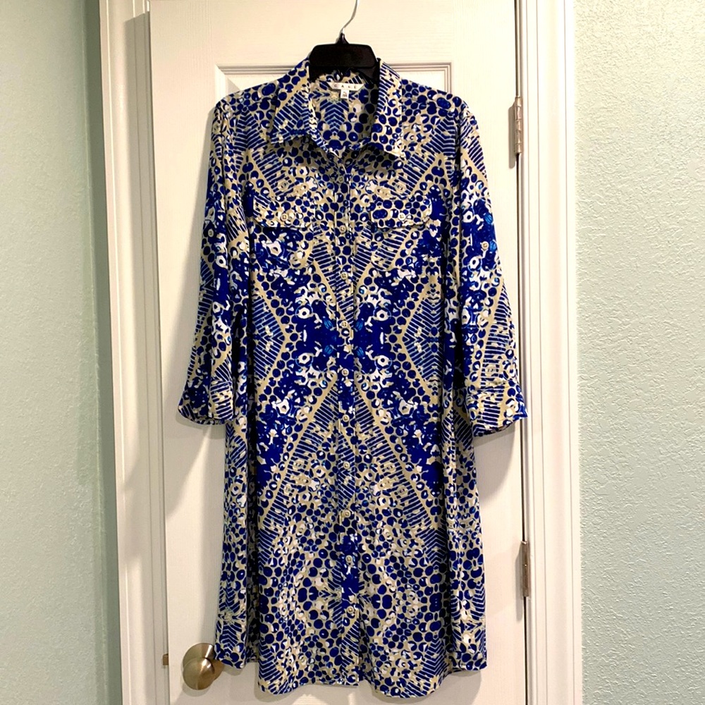 LIKE NEW!! Women’s Cabi Button-Up Patterned Dress